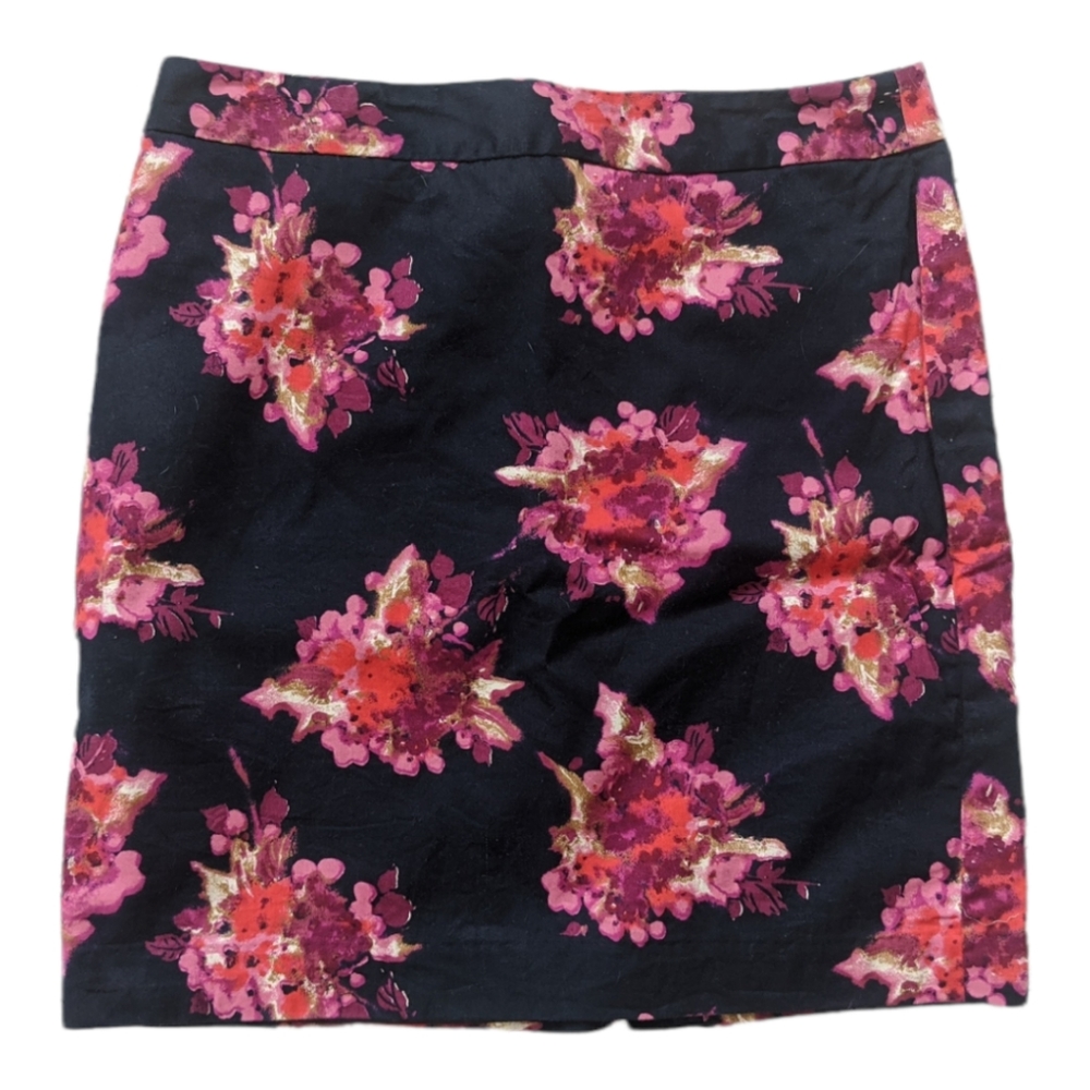 Ann Taylor LOFT Petite Floral Print Skirt Size 8P 🌸✨